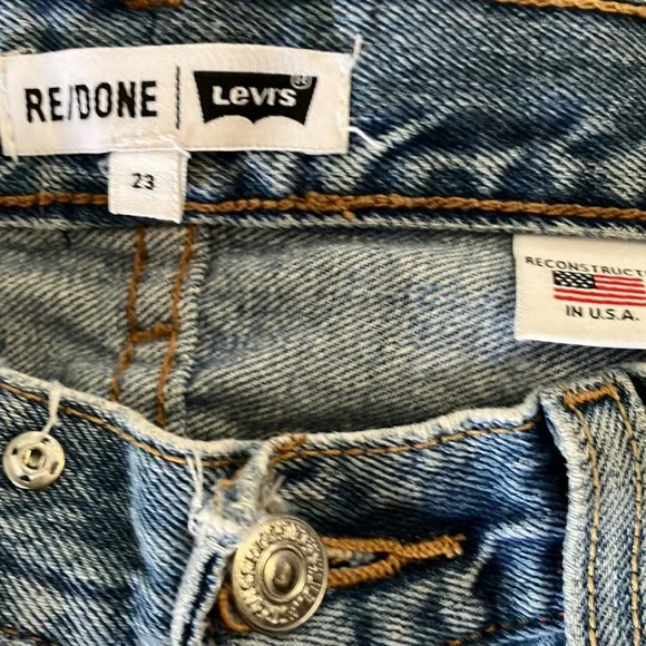 Re/Done Vintage Levis Jeans Size 23 - Picture 6 of 7